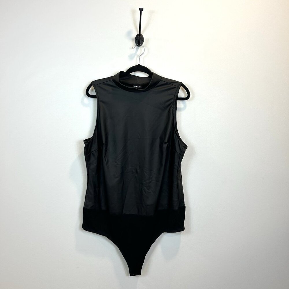 Torrid Black Sleeveless Bodysuit Top